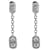 Bulgari BVLGARI Parentesi Diamond Drop Earrings in 18K white gold 1.15 ctw Silvery Metallic Metal  ref.1293240