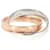 TIFFANY & CO. Interlocking Circles Ring in Sterling Silver & Rubedo Silvery Metallic Metal  ref.1293259
