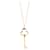 Tiffany & Co TIFFANY Y COMPAÑIA. Collar con colgante de llave de trébol en 18oro amarillo kt Plata Metálico Metal  ref.1293276