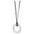 Colgante Hermès Isthme Touareg con cordón de nailon en plata de ley Metálico Metal  ref.1293280