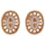 Hermès Chaine d'ancre Divine Earrings in 18k or rose 0.13 ctw Métal Métallisé  ref.1293324