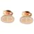 Orecchini Hermès Chaine d'Ancre Contour in 18k Rose Gold 0.18 ctw Metallico Metallo Oro rosa  ref.1293325