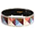 Brazalete ancho de esmalte Clous en Trompe L'Oeil chapado en Hermès (62MM) Metálico  ref.1293338
