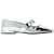 T.20 Ballerinas - Versace - Leather - Silver Silvery Metallic Pony-style calfskin  ref.1293345
