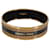 Hermès Hermes Wide Enamel Bracelet With Belt Buckle Design Golden Metallic Metal  ref.1293354