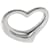 TIFFANY & CO. Ciondolo grande a cuore aperto di Elsa Peretti, argento sterling, Cavo nero Metallico Metallo  ref.1293372