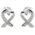 TIFFANY & CO. Paloma Picasso 14 mm Liebevolle Herz-Ohrringe aus Sterlingsilber Metallisch Geld Metall  ref.1293393