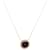 TIFFANY & CO. T Black Onyx & Diamond Circle Pendant in 18k Rose Gold 05 ctw Metallic Metal Pink gold  ref.1293399