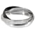 Cartier Trinity Ceramic & Diamond Ring in 18K white gold 0.45 ctw Silvery Metallic Metal  ref.1293400