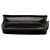 Borsa a tracolla Chanel in pelle di agnello Chevron nera Nero - vista 4