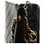 Borsa a tracolla Chanel in pelle di agnello Chevron nera Nero - vista 9