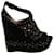 Alaïa Alaia Studded Wedge Sandals in Black Suede  ref.1293657