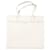 Sacola de compras plana Saint Laurent em couro branco  ref.1293665