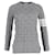 Thom Browne Cable Knit Sweater in Grey Cotton Wool  ref.1293668