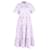 Robe longue brodée à plusieurs niveaux Erdem Helena en coton violet pastel  ref.1293679