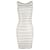 Herve Leger Sequined Bandage Dress in Cream Viscose White Cellulose fibre  ref.1293681