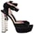 Miu Miu Embellished Platform Sandals in Black Suede   ref.1293686