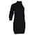 Alanui Polar Nights Mini-robe en maille côtelée en alpaga noir Laine  ref.1293719