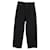 Balenciaga Wide Leg Pants in Black Cotton Denim  ref.1293724