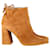 Stuart Weitzman Block Heel Ankle Boots in Camel Yellow Suede  ref.1293730