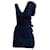 MSGM Asymmetrical Ruffle Dress in Navy Blue Polyester  ref.1293739