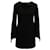 Tibi – Langärmliges Kleid mit V-Ausschnitt aus schwarzem Polyester  ref.1293740