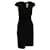 Max Mara – Wickelkleid mit Rüschen aus schwarzer Wolle  ref.1293742