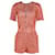 Temperley London Sequin Playsuit in Pink Viscose Polyester  ref.1293748
