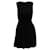 Theory Crew-Neck Sleeveless Shirred A-Line Dress in Black Silk  ref.1293781