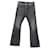 Balenciaga Distressed Boot-Cut Jeans in Charcoal Denim Grey Cotton  ref.1293784