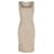Dolce & Gabbana Square Neckline Knee-Length Dress in Beige Cotton Brown  ref.1293806