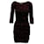 Diane Von Furstenberg Alfie Ruched Bodycon Dress in Dark Brown Nylon  ref.1293811