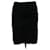 Ba&Sh Falda asimétrica Ba & Sh en piel de cabra negra Negro Cuero  ref.1293812