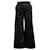 Autre Marque Dodo Bar Or High-Rise Wide-Leg-Hose aus schwarzem Leder  ref.1293814