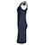 Robe Red Valentino avec détails en dentelle en viscose bleu marine  - vue 3