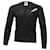 Alexander McQueen V-Ausschnitt-Pullover mit Federstickerei aus schwarzer Wolle  ref.1293825