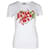 Love Moschino Flower Logo T-Shirt in White Cotton  ref.1293858