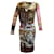 Vivienne Westwood Anglomania Vestido Estampado em Viscose Multicolor Fibra de celulose  ref.1293867