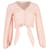 Autre Marque Stine Goya Blanca Tie-Front Checked Blouse in Pink Cotton  ref.1293876