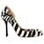 Zapatos de salón Gucci Zebra Pointed D'Orsay con pelo de potro con estampado animal Lana Crin  ref.1293884