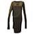 Vivienne Westwood Anglomania Stretch Jersey Drape Dress em Viscose Cáqui Verde Caqui Fibra de celulose  ref.1293887