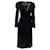Abito avvolgente smock con stampa floreale Ani di Diane von Furstenberg in seta nera  ref.1293893