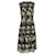 Vestido midi de renda com bordado floral Giambattista Valli em poliéster preto  ref.1293923