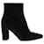 Gianvito Rossi Pointed-Toe Ankle Boots in Black Suede  ref.1293934