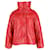 Jaqueta Nanushka Hide Puffer em couro sintético vermelho Okobor Leatherette  ref.1293936
