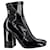 Valentino Garavani Valentino-Stiefeletten mit Blockabsatz aus schwarzem Lackleder  ref.1293938