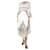 Zimmermann Vestido midi de lino bordado color crema - talla UK 10 Crudo  ref.1293968