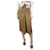 Givenchy Saia com babados marrom oliva - tamanho UK 8 Algodão  ref.1293969