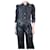 Autre Marque Dark grey distressed denim jacket - size M Cotton  ref.1293975