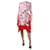 Stella Mc Cartney Vestido estampado em seda rosa - tamanho UK 8  ref.1293988